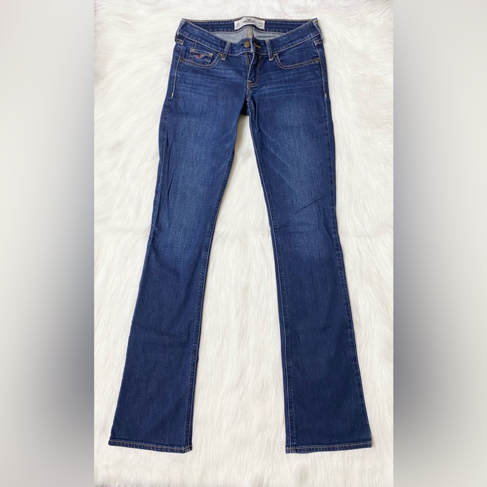 Girls Hollister Bootcut Denim Jeans Size 0. Juniors Hollister Mid Rise Jeans